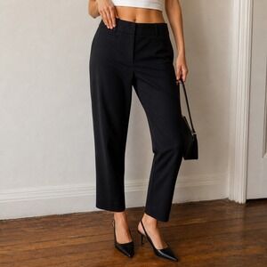 Loft Black The Riviera Pant Cropped Julie Fit Size 6 Officecore Minimalist